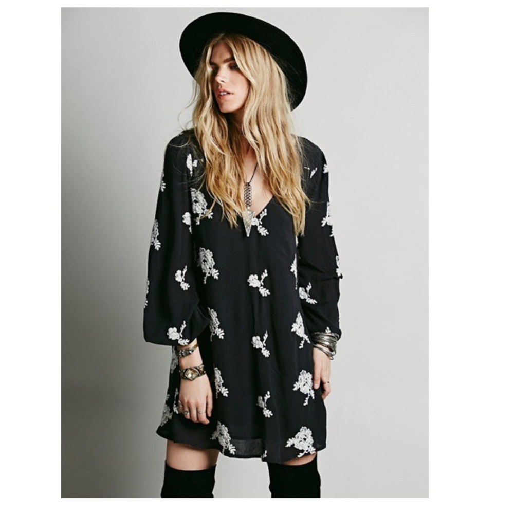 Free People Embroidered Austin Dress